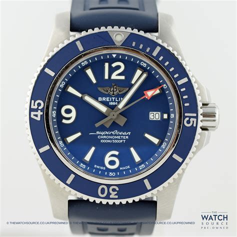 breitling superocean 44 rubber caoutchouc|pre owned breitling superocean 44.